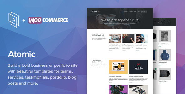  WordPress Business Team Theme Atomic