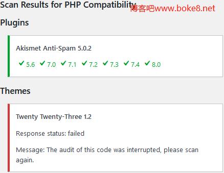 WordPress服务器PHP兼容性检查工具插件php compatibility checker