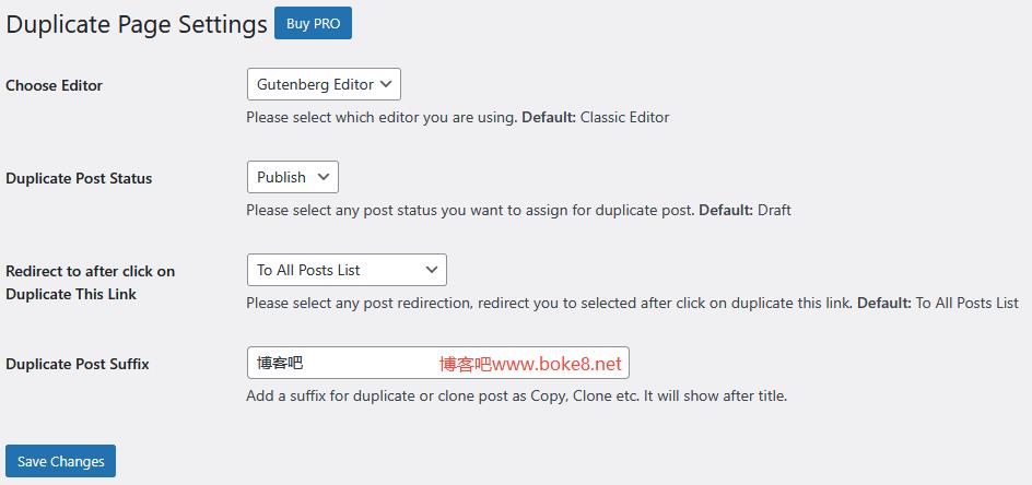 WordPress后台一键复制文章、页面和自定义文章的插件Duplicate Page