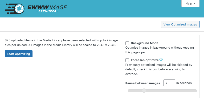 WordPress本地服务器无限压缩优化图片的免费插件EWWW Image Optimizer