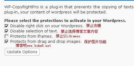 WordPress 博客防复制插件WP-CopyRightPro